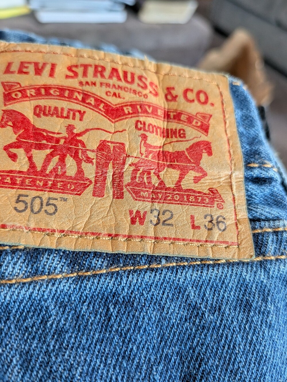 Levi's 505 Straight Leg Jeans - Blue